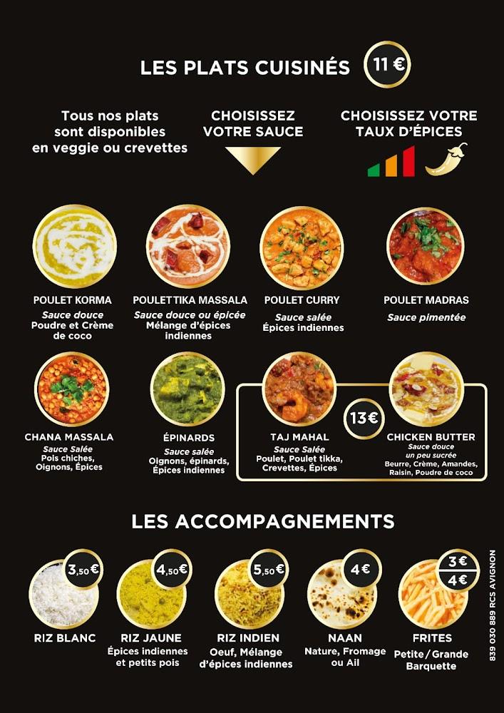 Taj Mahal Le Pontet - Menu Image 3